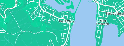 Map showing the location of Paul Byrnes Emergency Plumbing Service in Point Clare, NSW 2250