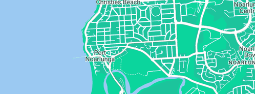 Map showing the location of Southern Districts Plumbing Service in Port Noarlunga, SA 5167