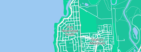 Map showing the location of Mid Coast Plumbing in Port Noarlunga South, SA 5167