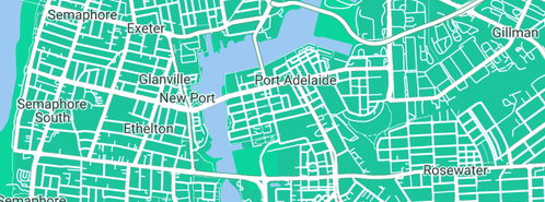 Map showing the location of D & T Plumbing & Gasfitting in Port Adelaide, SA 5015