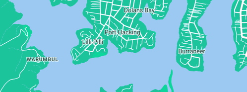 Map showing the location of Plumb Quick Pty Ltd in Port Hacking, NSW 2229