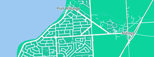 Map showing the location of Hentschke in Port Willunga, SA 5173