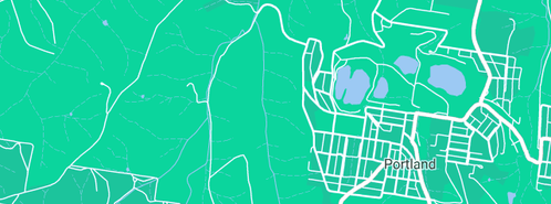 Map showing the location of Mobil Service Station in Portland, NSW 2847