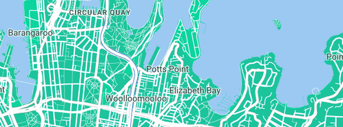 Map showing the location of Waterland Plumbing in Potts Point, NSW 2011