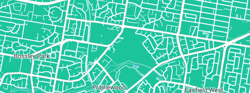 Map showing the location of Col Evans Plumbing in Prairiewood, NSW 2176