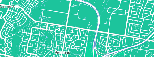 Map showing the location of Infinite Plumbing & Heating in Prestons, NSW 2170