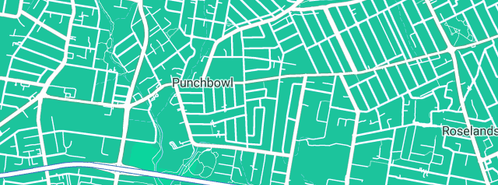 Map showing the location of Australian Plumbing Brigade in Punchbowl, NSW 2196