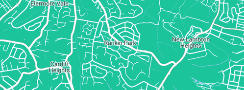 Map showing the location of D.L. Hawkins Plumbing in Rankin Park, NSW 2287