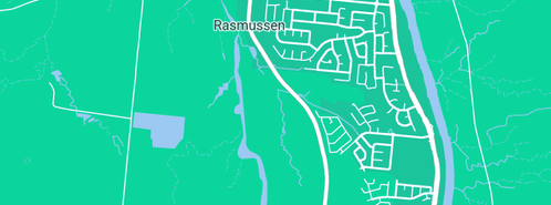 Map showing the location of Daren Gleeson in Rasmussen, QLD 4815