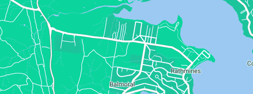 Map showing the location of Rathmines Plumbing and Bathrooms in Rathmines, NSW 2283