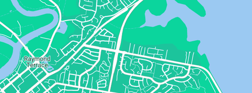 Map showing the location of Carroll Michael & Toni in Raymond Terrace, NSW 2324