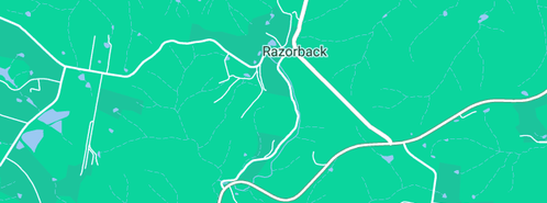 Map showing the location of ACE Plumbing and Gasfitting NSW PTY LTD in Razorback, NSW 2571