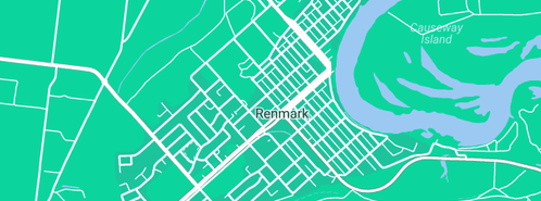 Map showing the location of H2O Riverland in Renmark, SA 5341