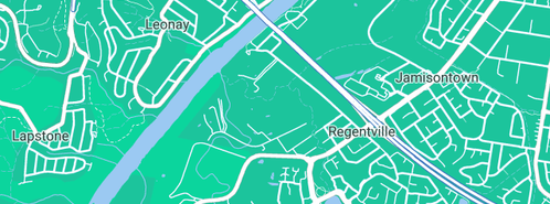 Map showing the location of Penrith City Plumbing in Regentville, NSW 2745