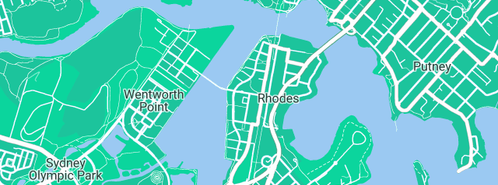 Map showing the location of Lic. Plumber Leichhardt in Rhodes, NSW 2138