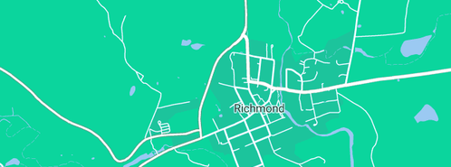 Map showing the location of Richmond Plumbing in Richmond, TAS 7025