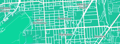 Map showing the location of Hbr plumbing and gas in Richmond, SA 5033