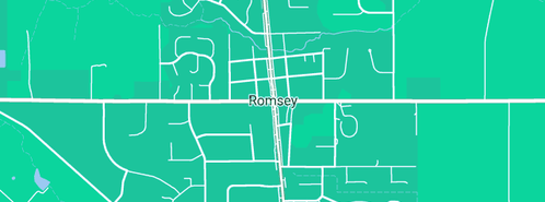 Map showing the location of Extra clean Tanks in Romsey, VIC 3434