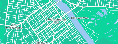 Map showing the location of Boswood in Rockhampton, QLD 4700