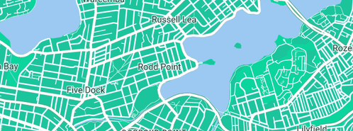 Map showing the location of Lime Plumbing in Rodd Point, NSW 2046