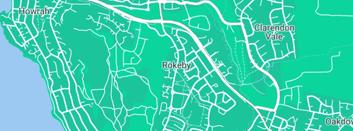 Map showing the location of Verdouw Plumbing in Rokeby, TAS 7019