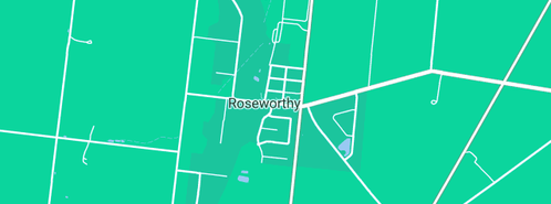 Map showing the location of Roseworthy Postal Agency in Roseworthy, SA 5371