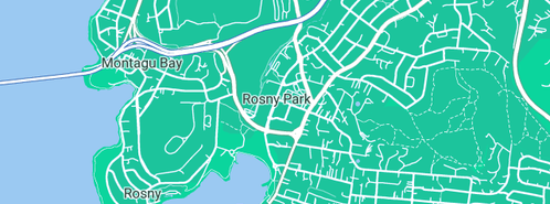 Map showing the location of Brett Williams in Rosny Park, TAS 7018