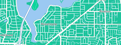 Map showing the location of Kiddie C R & L J in Rossmoyne, WA 6148