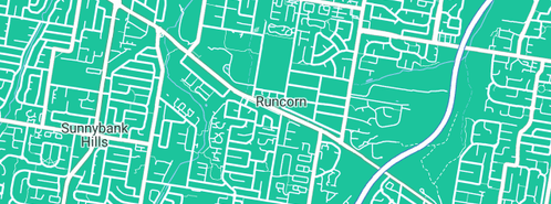 Map showing the location of G A Underwood in Runcorn, QLD 4113