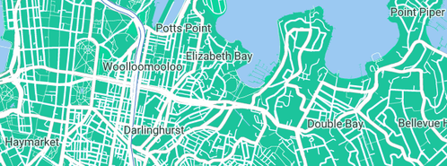 Map showing the location of Active Plumbing in Rushcutters Bay, NSW 2011