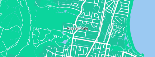 Map showing the location of Strangman K & S in Russell Vale, NSW 2517