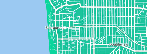 Map showing the location of Allready Plumbing Pty Ltd in Scarborough, WA 6019