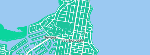 Map showing the location of Scarborough Plumbing & Gas in Scarborough, QLD 4020