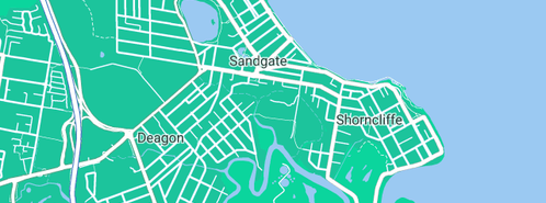 Map showing the location of Sureline Plumbing Pty Ltd in Sandgate, QLD 4017