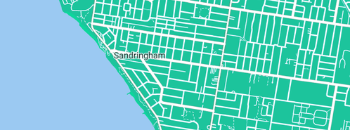 Map showing the location of Geoff Thomas Plumbing in Sandringham, VIC 3191