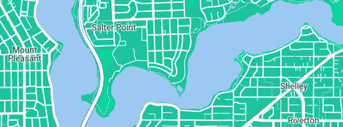 Map showing the location of Welburn Plumbing & Gas in Salter Point, WA 6152