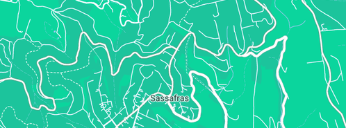 Map showing the location of Waverley Pools & Plumbing in Sassafras Gully, VIC 3787