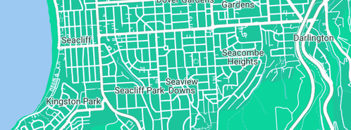 Map showing the location of New Vale Plumbing & Hot Water in Seaview Downs, SA 5049