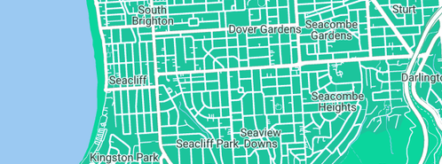 Map showing the location of Allfix Plumbing in Seacliff Park, SA 5049