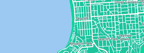 Map showing the location of Pretty Plumbing in Seacliff, SA 5049