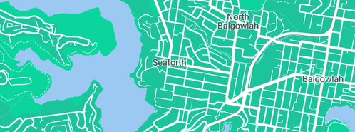 Map showing the location of Booth RJ in Seaforth, NSW 2092