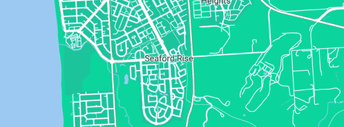 Map showing the location of Southern Cross Plumbing & Gas in Seaford Rise, SA 5169