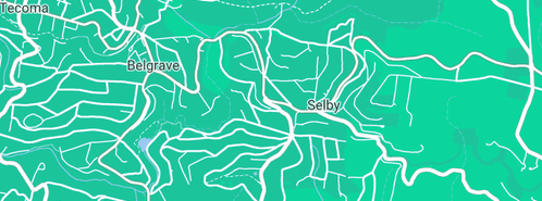 Map showing the location of Exit Plumbing in Selby, VIC 3159