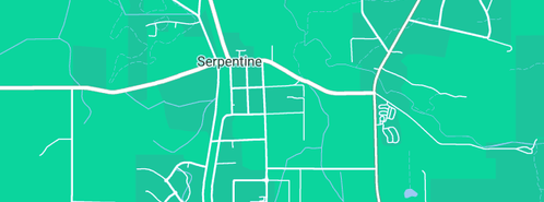 Map showing the location of Scott MG in Serpentine, WA 6125