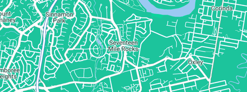 Map showing the location of Sunshine State Plumbing Service Pty Ltd in Seventeen Mile Rocks, QLD 4073