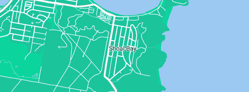 Map showing the location of Day in Shoal Bay, NSW 2315