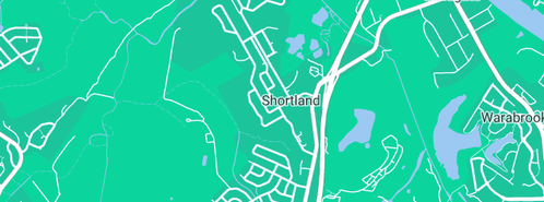 Map showing the location of Shortland Plumbing Services in Shortland, NSW 2307