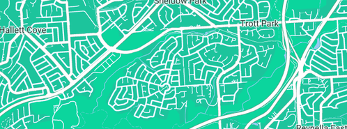 Map showing the location of South Adelaide Plumbing and Gas in Sheidow Park, SA 5158