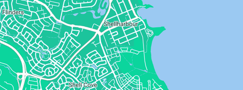 Map showing the location of Dean Goodwin Plumbing Pty Ltd in Shellharbour, NSW 2529