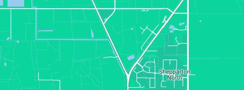 Map showing the location of KIRKMAN PLUMBING in Shepparton North, VIC 3631